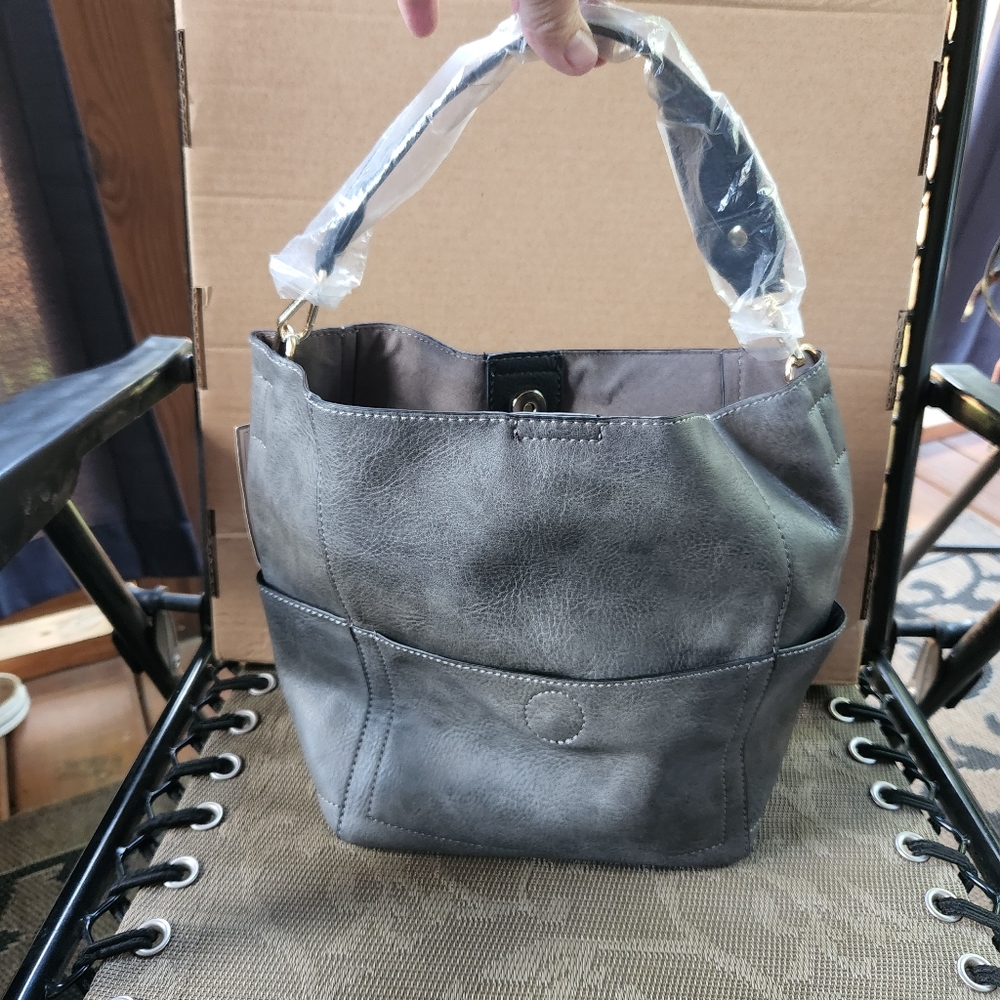 JEN&CO Gray Handbag NWT
